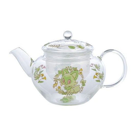 Pokemon Center Original Glass Tea Pot Sprigatito