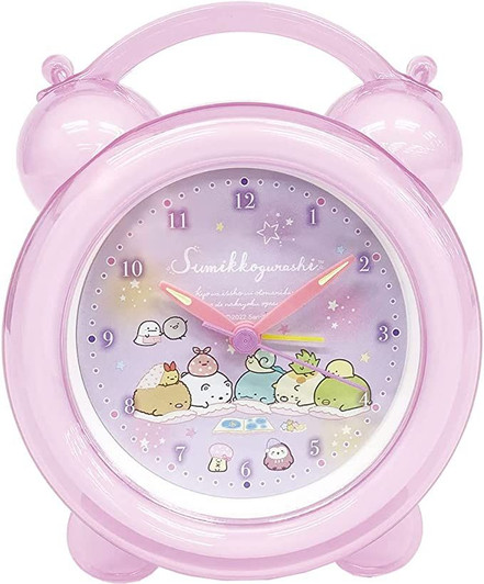 T's Factory Clear Alarm Clock Sumikko Gurashi Sleepover Party Pink