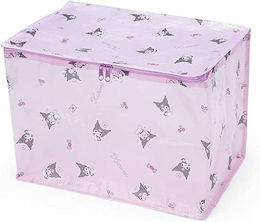 Sanrio Foldable Storage Box with Zipper Medium - Kuromi