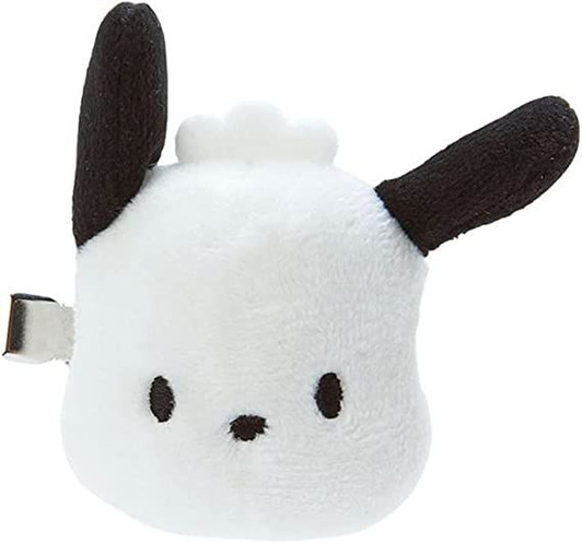 Sanrio Mascot Hair Clip Pochacco (Plaid Pattern)