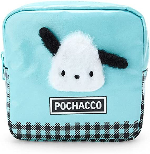 Sanrio Pouch Pochacco (Checkered Pattern)