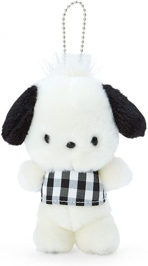 Sanrio Plush Mascot Holder Pochacco (Checkered Pattern)