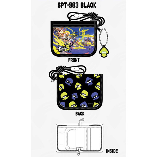 Sun Art Wallet Splatoon 3 Black