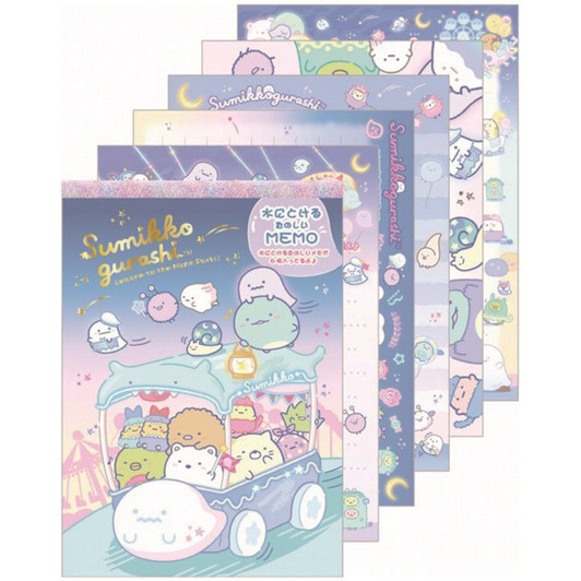 San-x Memo Pad Sumikko Gurashi Ghost Night Park Wagon