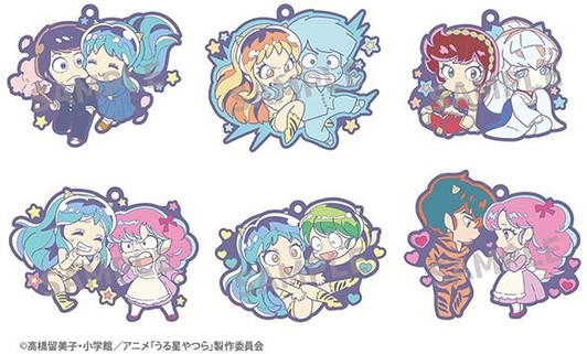Megahouse Rubber Mascot Buddy Colle Urusei Yatsura 6pcs Complete Box
