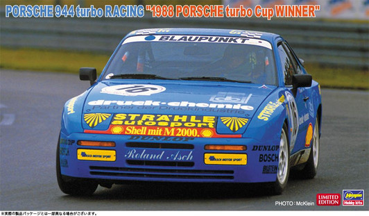 Hasegawa 1/24 Porsche 944 Turbo Racing 1988 Porsche Turbo Cup Winner Plastic Model