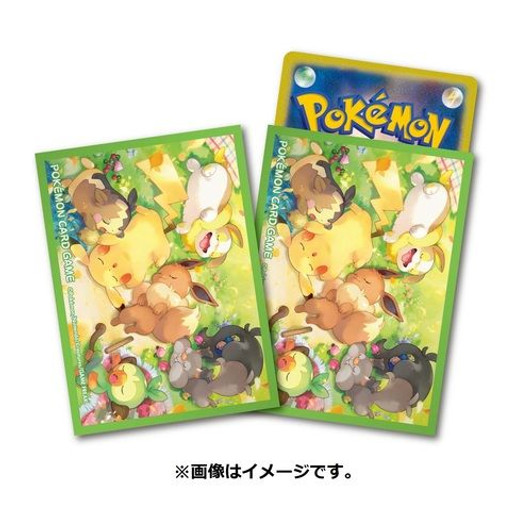 Pokemon Center Original TCG Deck Sleeves Sleeping in the Backyard