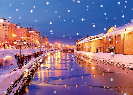Epoch Jigsaw Puzzle Deep Snow in Otaru Canal (500 Pieces)