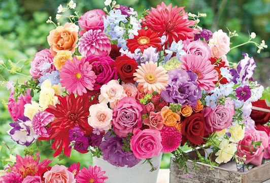 Beverly Jigsaw Puzzle Fortune Flowers (1000 Pieces)