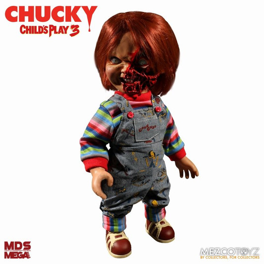 MAMEGYORAI Pizza Face Chucky 15 Inch Mega Scale Figure w/Sound Mechanic (Child's Play 3)