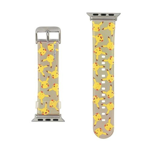 Pokemon Center Original Apple Watch 41/40/38mm Compatible Silicone Band Pikachu Yellow