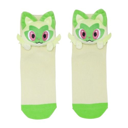 Pokemon Center Original Middle Socks with Mascot Sprigatito (23-25cm)