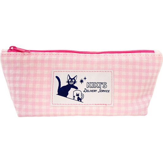 Pink Checkered Pencil Case Studio Ghibli Kiki's Delivery Service