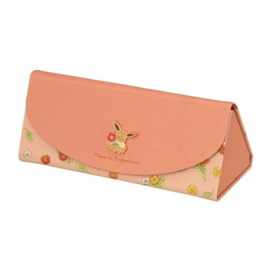 Pokemon Center Original Eyeglasses Case Eevee Fleur de Coquelicot