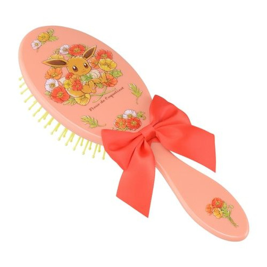 Pokemon Center Original Cushion Hair Brushes Eevee Fleur de Coquelicot