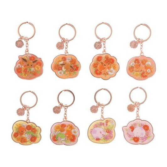 Pokemon Center Original Metal Keyring Collection Fleur de Coquelicot