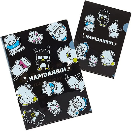 Sanrio Clear File Set of 2 Characters from HAPIDANBUI (30th Anniversary & HAPIDANBUI is Celebrating)