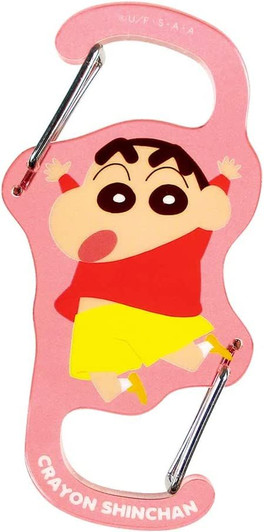 T's Factory Dual Carabiner Crayon Shin-chan Pink