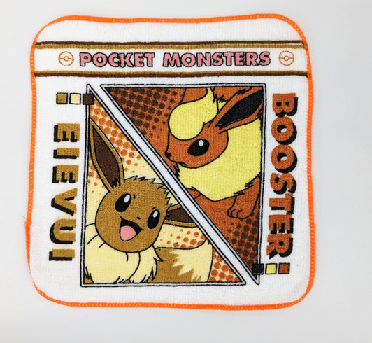 T's Factory Pokemon Hand Towel Handkerchief Eevee Flareon