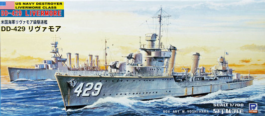 Pit-Road Skywave W-63 US Navy DD-429 LIVERMORE 1/700 Scale Kit