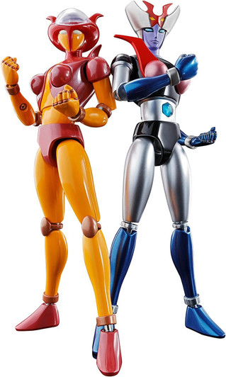 Bandai Soul of Chogokin GX-08R Aphrodite A vs GX-09R Minerva X Figure (Mazinger Z)