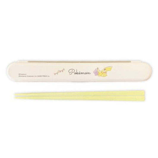 Pokemon Center Original Chopsticks with Case Set Latte