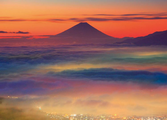 Epoch 79-326s Jigsaw Puzzle Mt. Fuji in the Sea of Clouds (Scenery) (500 Pieces)