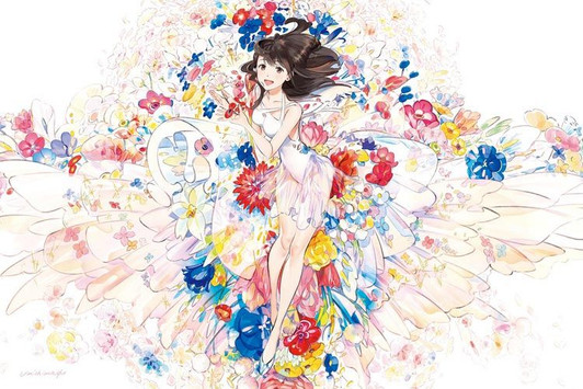 Epoch 11-600s Jigsaw Puzzle Senbon Umishima illustration Bouquet (1000 Pieces)