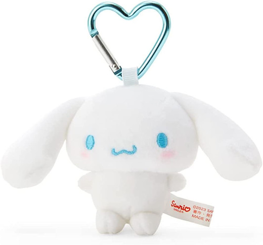Sanrio Plush Mascot Holder with Heart Carabiner - Cinnamoroll