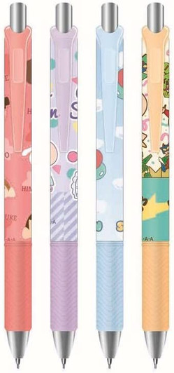 Other Gel Knock Ballpoint Pen Set of 4 Crayon Shin-chan Pajama