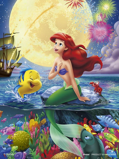 Yanoman 2308-03 Jigsaw Puzzle Disny The Little Mermaid Moonlight Harmony (150 Pieces)