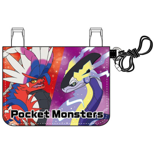 Sun Art Pokemon Center Clip Pouch with Neck Strap Black