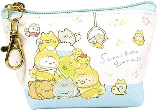 T's Factory Triangular Pouch Sumikko Gurashi Dogs Blue