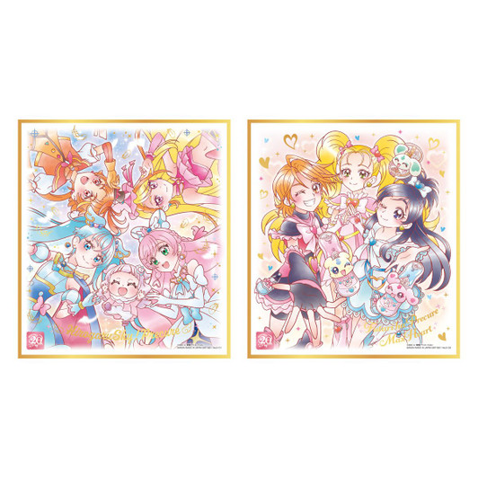 Bandai Candy Pretty Cure Shikishi Art 20th Anniversary Ver.2 10Pcs Box
