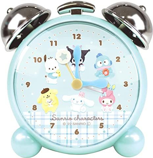 T's Factory Sanrio Twin Bell Alarm Clock Blue