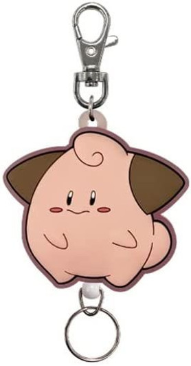 SK JAPAN Pokemon Rubber Reel Keychain - Cleffa