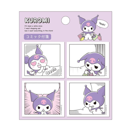 T's Factory Sanrio Sticky Note Pad Comic Book Kuromi