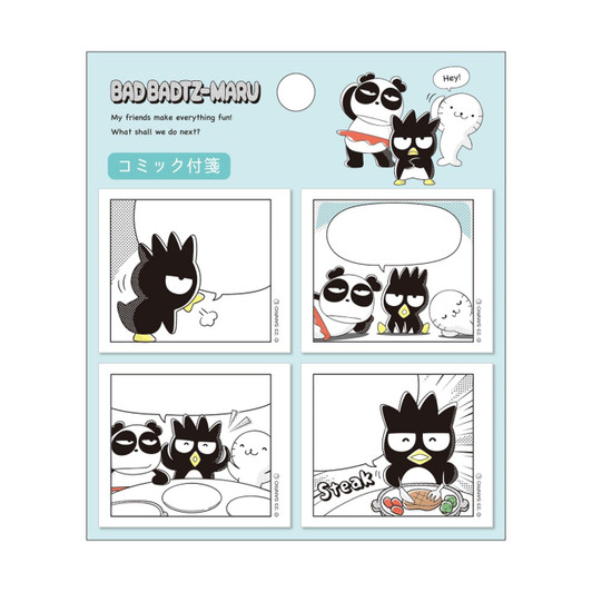 T's Factory Sanrio Sticky Note Pad Comic Book Bad Badtz-Maru