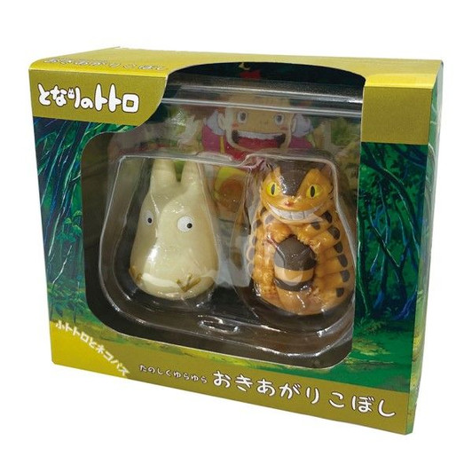 Ensky Studio Ghibli Daruma Swaying Figure Small Totoro & Catbus (My Neighbor Totoro)