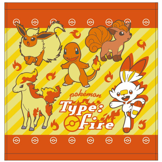 T's Factory Pokemon Hand Towel - Fire Type