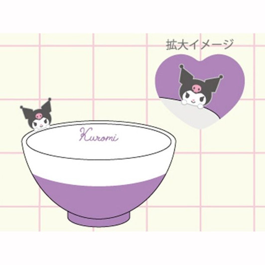 Sun Art Sanrio Bowl with Figure Kuromi
