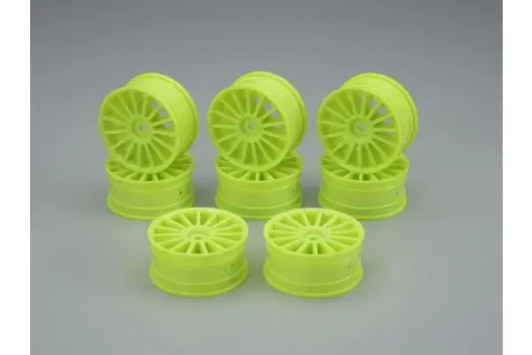 Kyosho 92012-8KYB Aero 24 Wheel(15-Spork/Fluorescence Yell