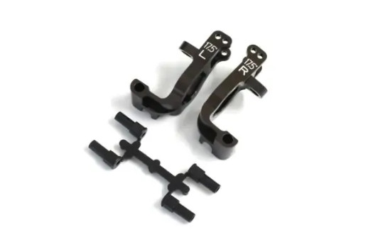 Kyosho IFW474B Al Front Hub Carrier Set(L,R/17.5EE¾EE/Gum Metallic)