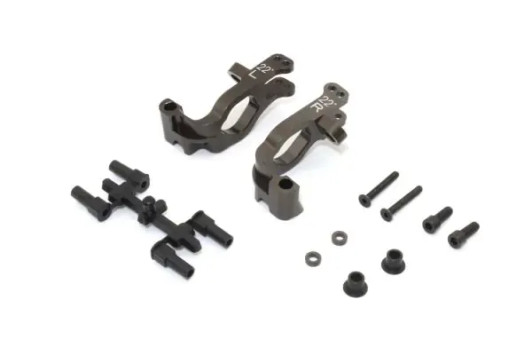 Kyosho IFW629B Aluminum Front Hub Carrier Set(L,R/22EE¾EE/Gunmetallic/MP10)
