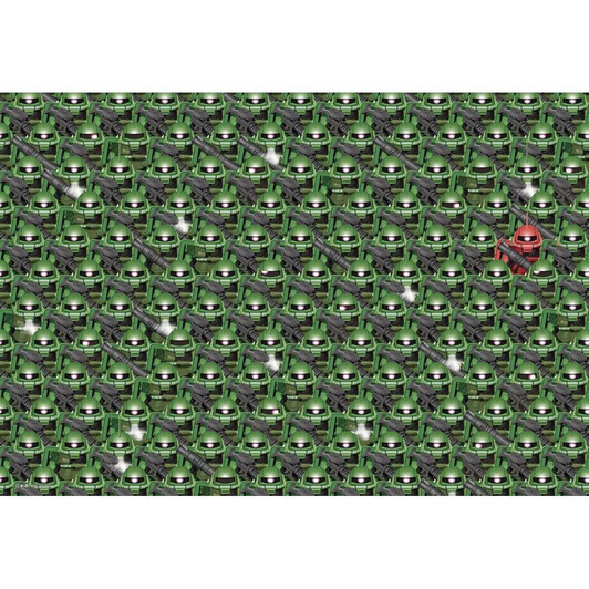 Beverly Jigsaw Puzzle M81-722 Gundam All Zaku Jigsaw (1000 S-Pieces)