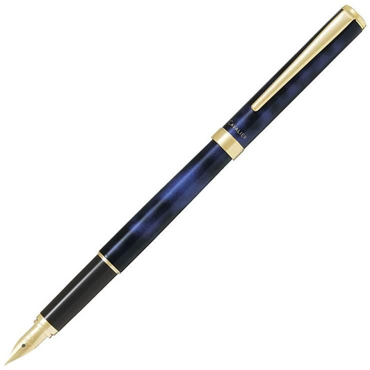 Pilot FCAN-5SR-BL-M Cavalier Black/Blue Fountain Pen (NIB: M)