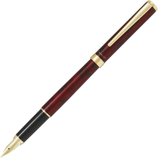 Pilot FCAN-5SR-BR-M Cavalier Black/Red Fountain Pen (NIB: M)