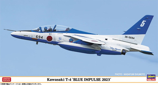 Hasegawa 1/48 Kawasaki T-4 Blue Impulse 2023 Plastic Model
