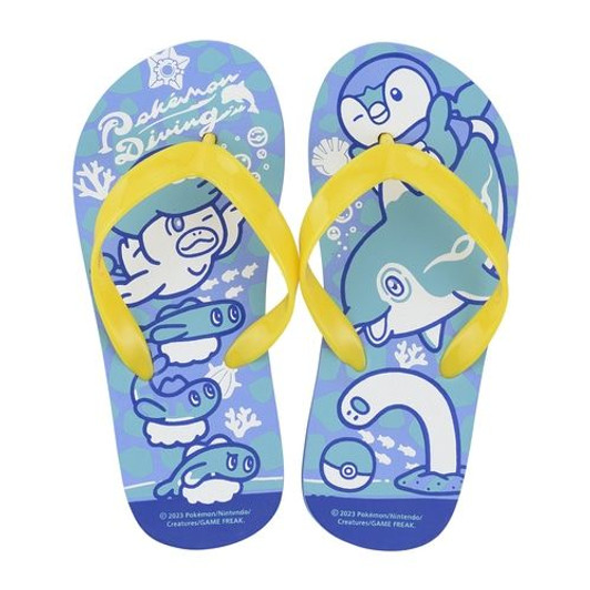 Pokemon Center Original Kids Flip Flops - Pokemon Diving (19cm)