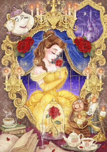 Tenyo D108-041 Jigsaw Puzzle Loving Thoughts Belle Disney (108 Pieces)